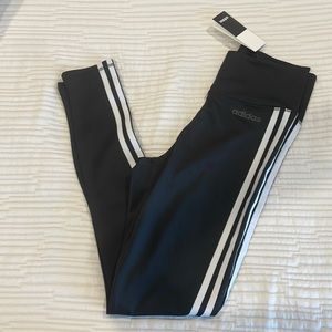 Black Adidas Stripped Leggings